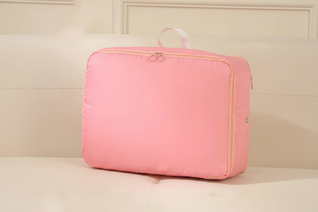 Compression Storage Bag with Built-In Zipper and Moisture-Resistant Fabric, Sturdy Handles