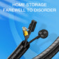 Expandable Coil Cable Sleeve with Spring Loaded Tool and Heat Resistant Material, 2 Meters