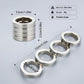 Metal Finger Ring with Four Finger Grip and Spring-Back Action, Silent Operation