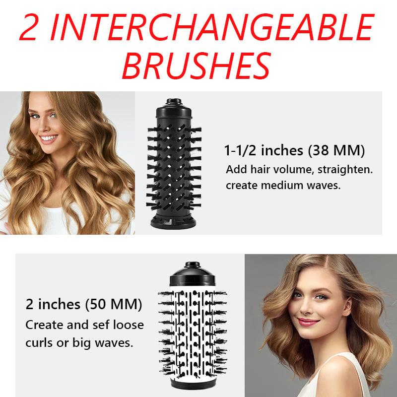 3-in-1 Rotating Hot Air-Hair Styler and Dryer marnetic