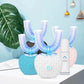 Sjbackyard Ultrasonic Electric Toothbrush, U-Shaped Blue Light Cleaner