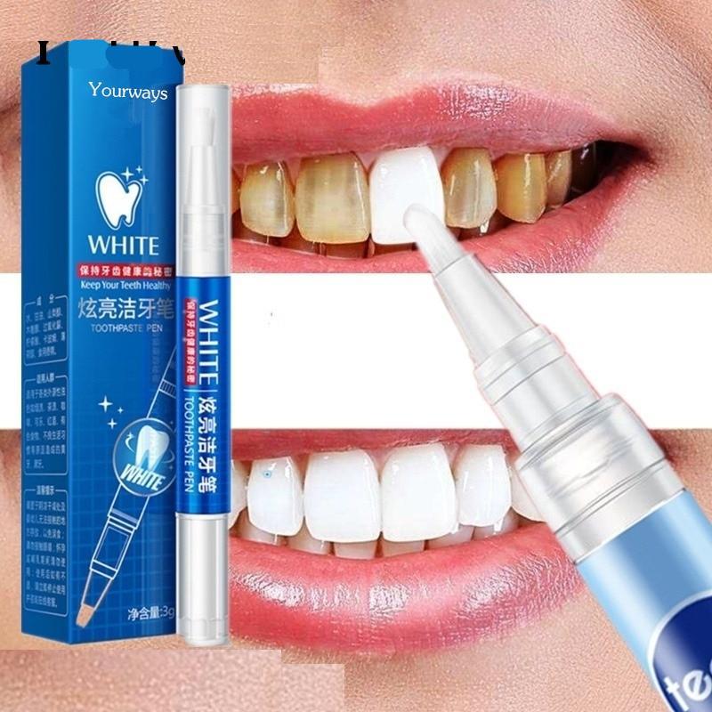 Teeth Whitening Gel Pen with Natural Formula and Brush Applicator, Portable