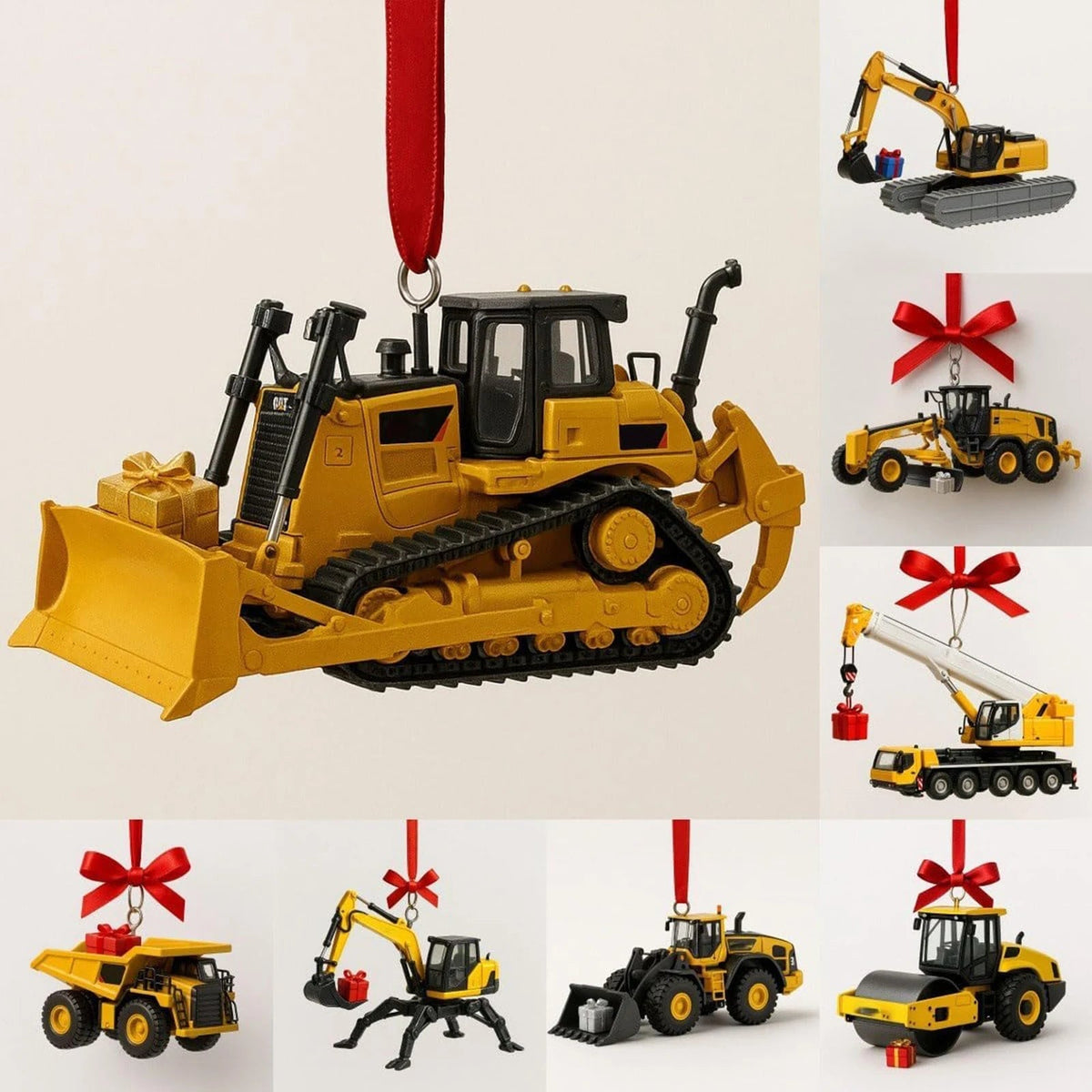 Adventskalender voor kinderen | Ornamenten in de vorm van bouwvoertuigen 4