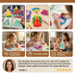 Princess Dress Design Coloring Book with Spiral Binding and Craft Materials