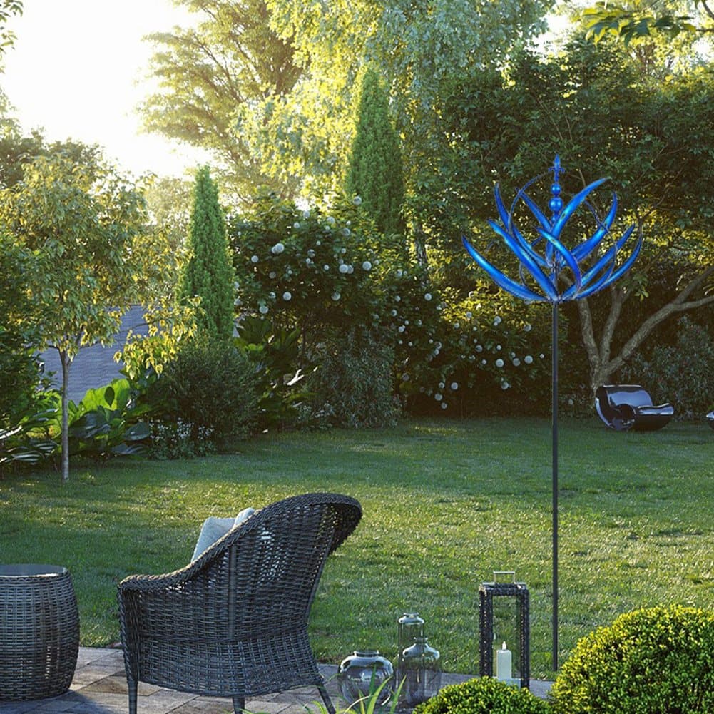 Metal Wind Spinner with Smooth Rotation Bearings for Outdoor Gardens