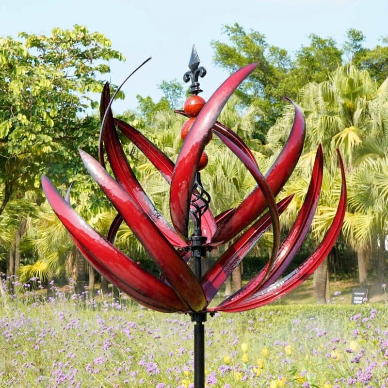 Metal Wind Spinner with Smooth Rotation Bearings for Outdoor Gardens
