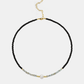 Synthetic Resin Pearl Choker Necklace with Secure Clasp