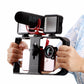 Mobile Phone Video Cage with Three Cold Shoe Mounts and Ergonomic Handle