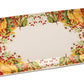 Ceramic Serving Platter with Autumn Squash Design, 12.25 Inch Oval
