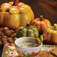 Ceramic Serving Platter with Autumn Squash Design, 12.25 Inch Oval