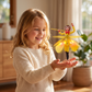Floating Monkey Toy with Motion Sensor and LED Lights for Indoor Play