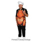 Orange Thanksgiving Apron 6-Pack with Head Loop and Waist Tie