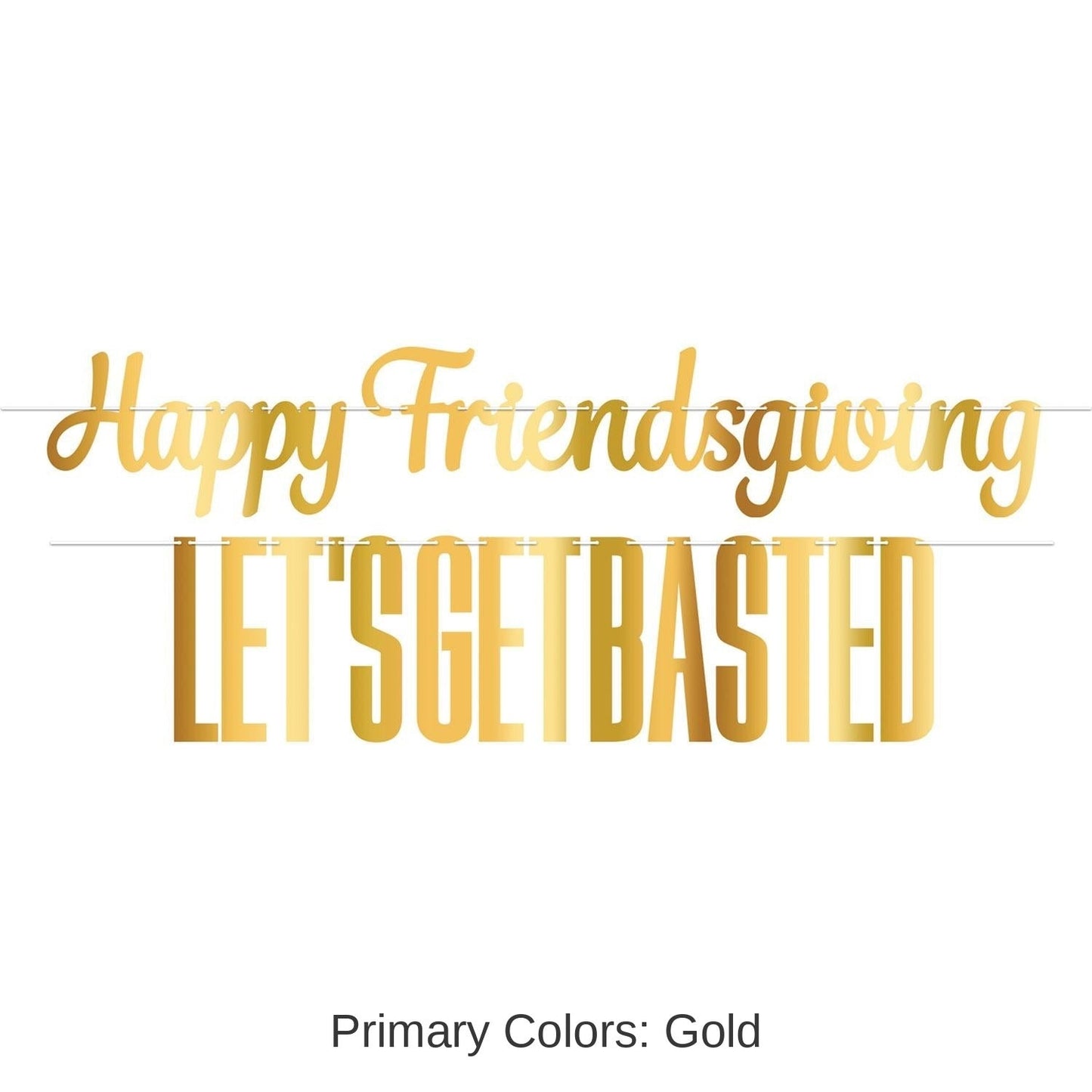 Gold Foil Streamers with Hanging Ribbon and 4ft Length, 12-Pack