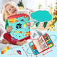 Interactive Fabric Activity Book with Zippers, Buttons and Laces for Toddlers