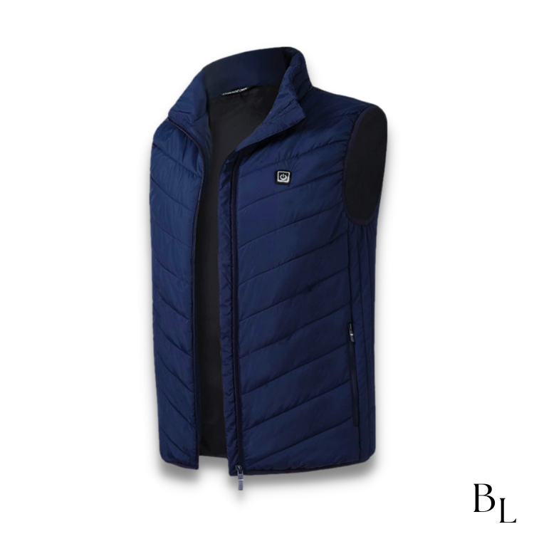 Heated Vest with Carbon Fiber Elements and 12-Hour Runtime, Three Zones