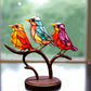 Window Bird Ornament with Light Reflecting Surface and Suction Cup
