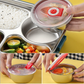 Insulated Stainless Steel Lunch Box with Leak-Resistant Seal and Removable Divider