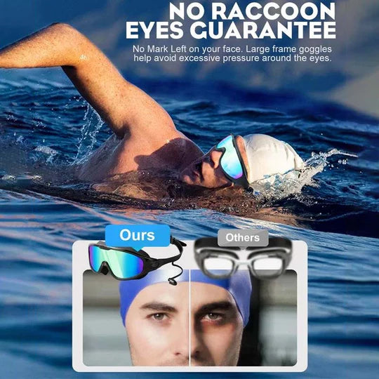sjbackyard Swimming Goggles Wide-Angle Anti-Fog