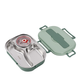 Insulated Stainless Steel Lunch Box with Leak-Resistant Seal and Removable Divider