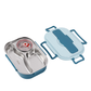 Insulated Stainless Steel Lunch Box with Leak-Resistant Seal and Removable Divider