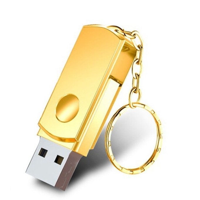 USB 3.0 Flash Drive with 2TB Capacity and Metal Loop Attachment