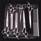 Pet Grooming Scissors Set with Straight Edge and Thinning Blades, Stainless Steel