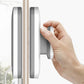 Motorized Magnetic Window Cleaner with Dual-Sided Pads and Safety Cord