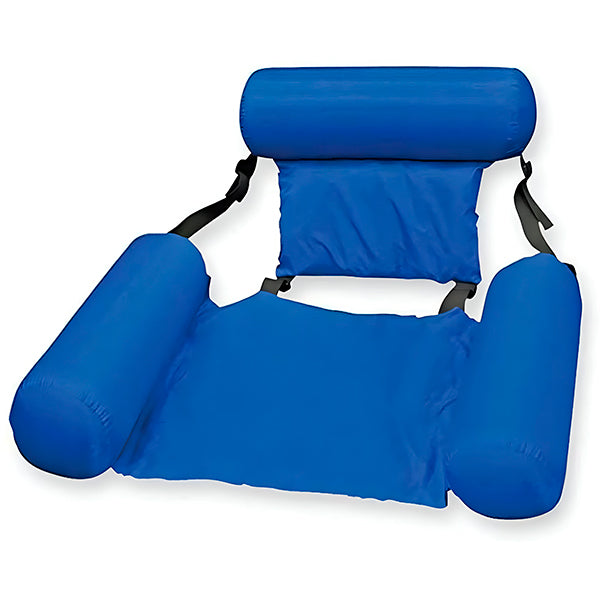 Inflatable Swimming Chair with Ergonomic Backrest and Integrated Armrests