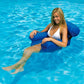 Inflatable Swimming Chair with Ergonomic Backrest and Integrated Armrests