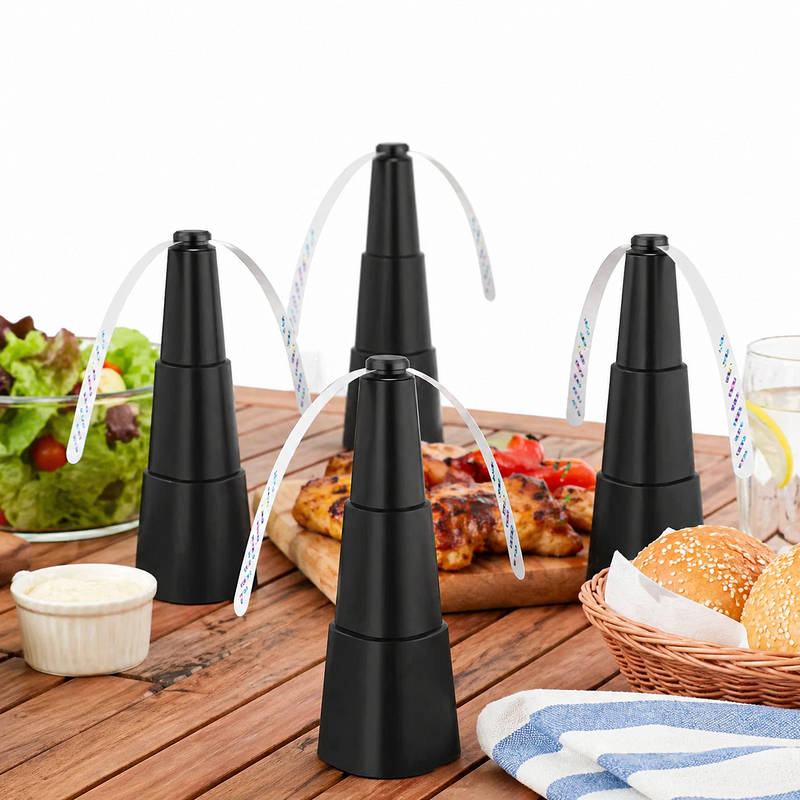 Fly Fans for Table 4 Pack, Portable Food Fly Repellent Fans for Outdoor Indoor Picnic Party Restaurant