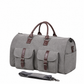 Convertible Travel Duffle Bag with Garment Buckles and Shoe Compartment, Telescoping Handle