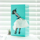 Tissue Box Cover with Billowing Skirt and Removable Weighted Base, Fits Standard Refills