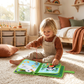 Tactile Fabric Activity Book with Interactive Elements and Movable Shapes