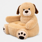 Plush Pet Bed with Raised Edges and Machine Washable Cover for Dogs and Cats
