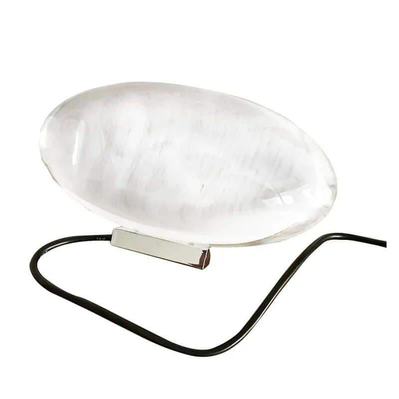 Crystal Atmosphere Lamp Elegant Ambient Lighting with black cord on a white background