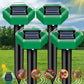 Solar Powered Ultrasonic Mole and Rodent Repeller 4 Pack