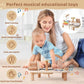 Wooden Toy Drum Set with Xylophone and Maracas for Ages 2-6