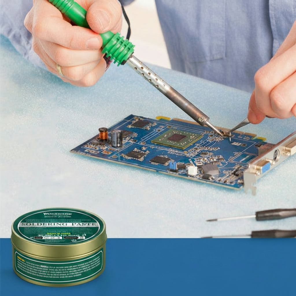 Lead-Free Soldering Flux Paste with Even Solder Flow and Iron Box Storage
