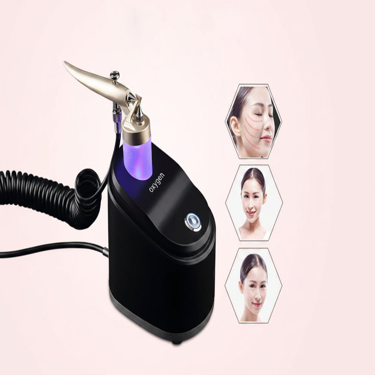 Portable Jet Facial Spray Machine with Oxygen Infusion Mode and Hydrating Mist