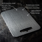 Titanium Cutting Board with Antibacterial Surface and Rounded Safety Edges