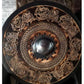 Wooden Viking Shield with Double Raven Design and Battleworn Finish, 12 Inch