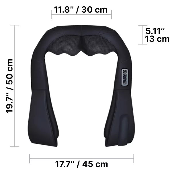 Rotating Node Massager with U-Shaped Design and Adjustable Control Panel