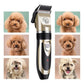 Cordless Dog Trimmer with Quiet Motor and Four Guide Combs, 90-Minute Runtime
