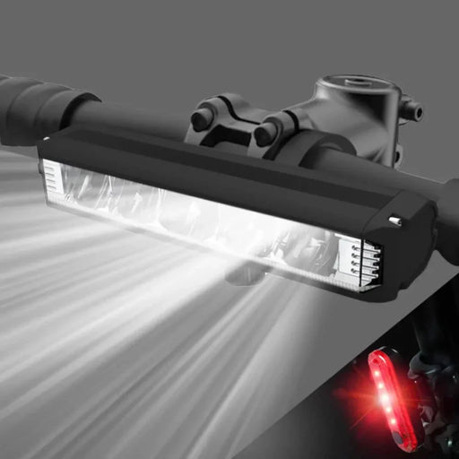 LED Bike Light with USB-C Rechargeable Power and Quick-Attach Mount, Weather-Resistant
