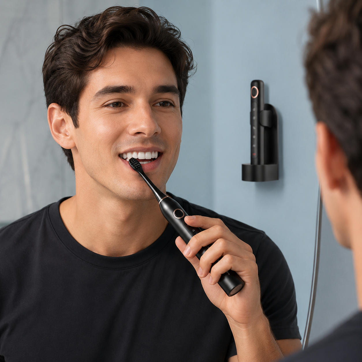 Sonic Electric Toothbrush with Timer and Four Replacement Heads, IPX7 Rated