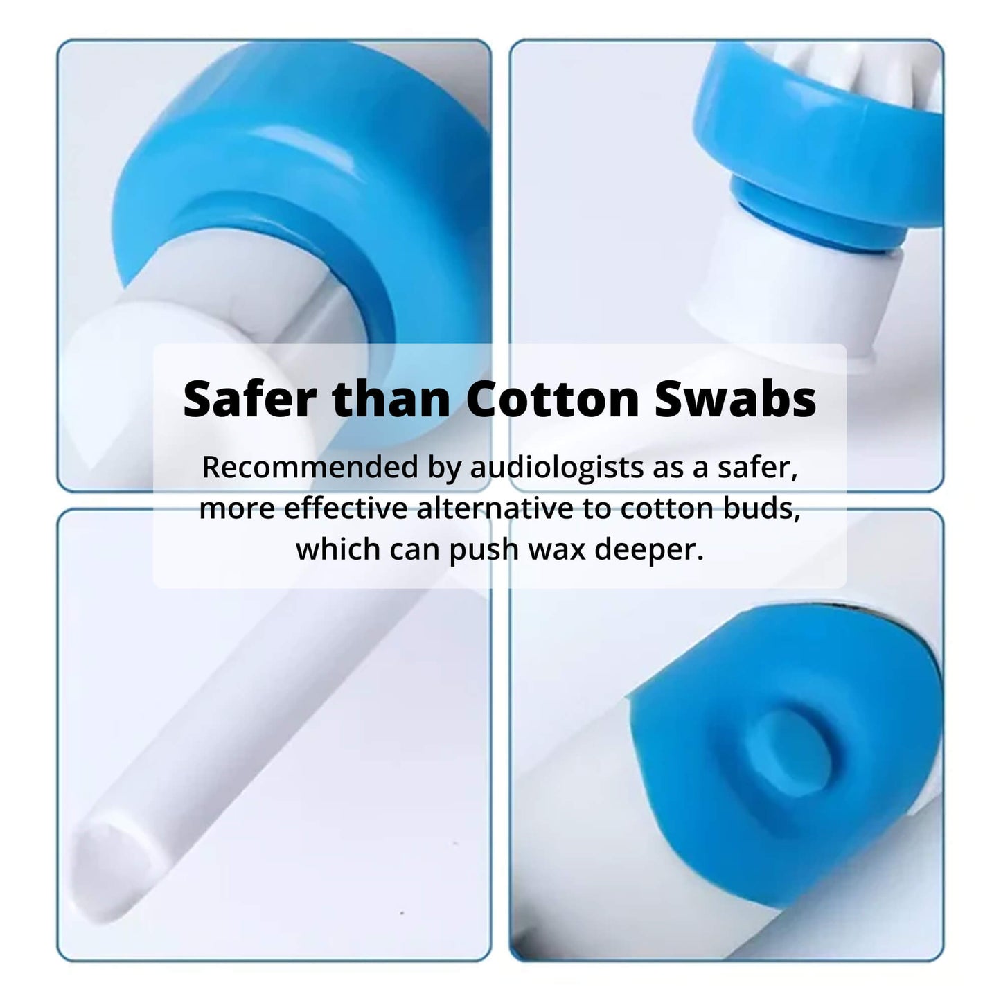 Electric Ear Wax Suction Tool with Medical Grade Silicone Tip and 60-Minute Battery