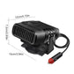 Portable Car Heater and Fan with 360 Degree Rotation and Defrost Function