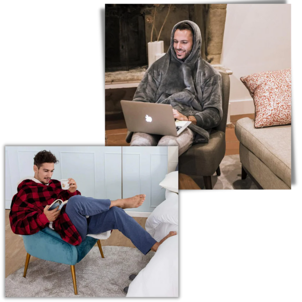 Mygametables Giant Blanket Hoodie, 2-in-1 Blanket and Hoodie