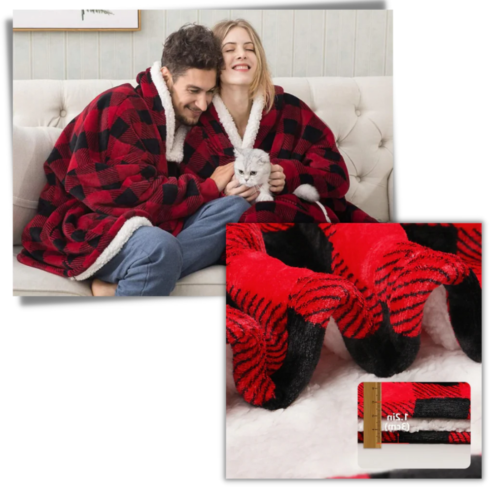 Mygametables Giant Blanket Hoodie, 2-in-1 Blanket and Hoodie