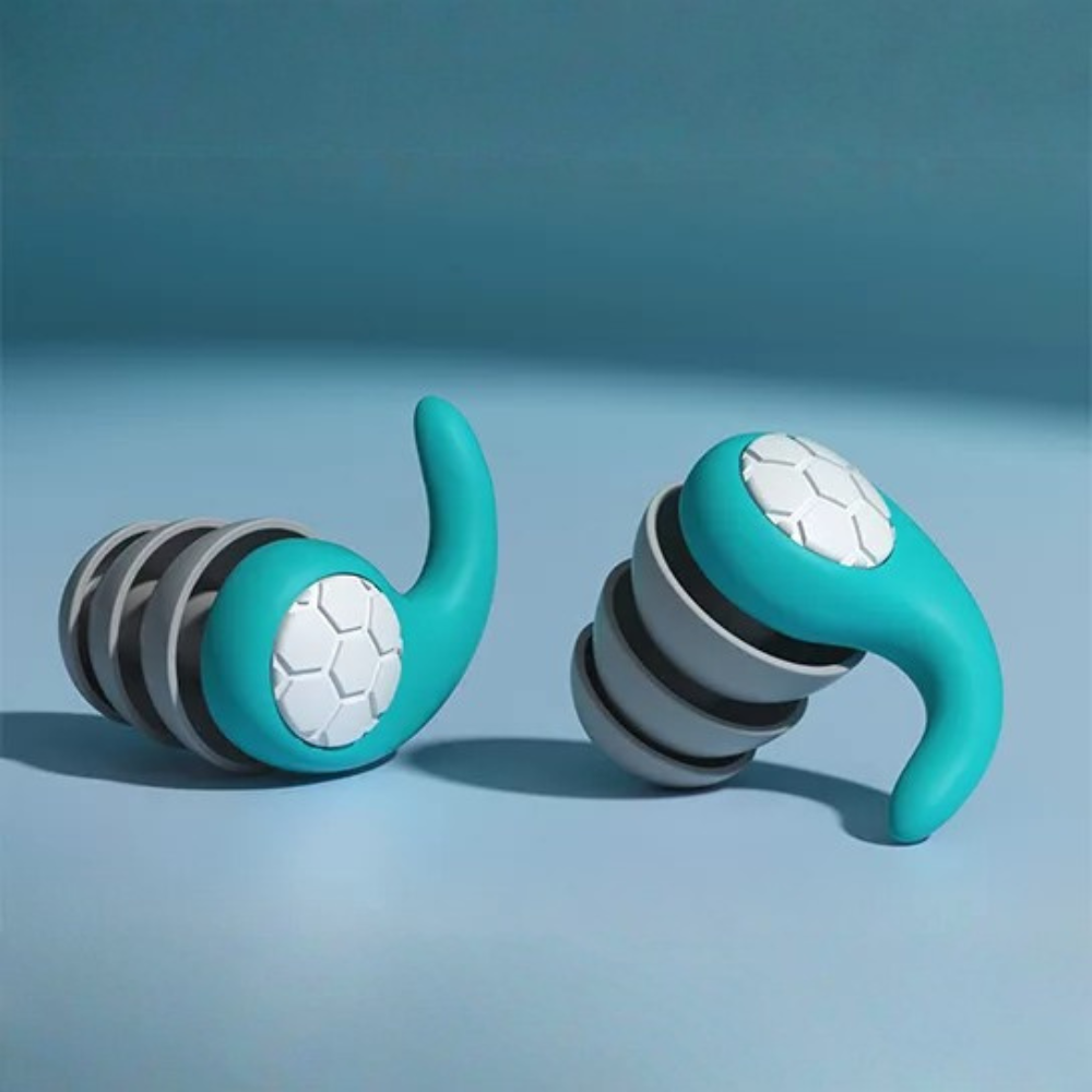 Reusable Noise Cancelling Silicone Earplugs for Deep Sleep